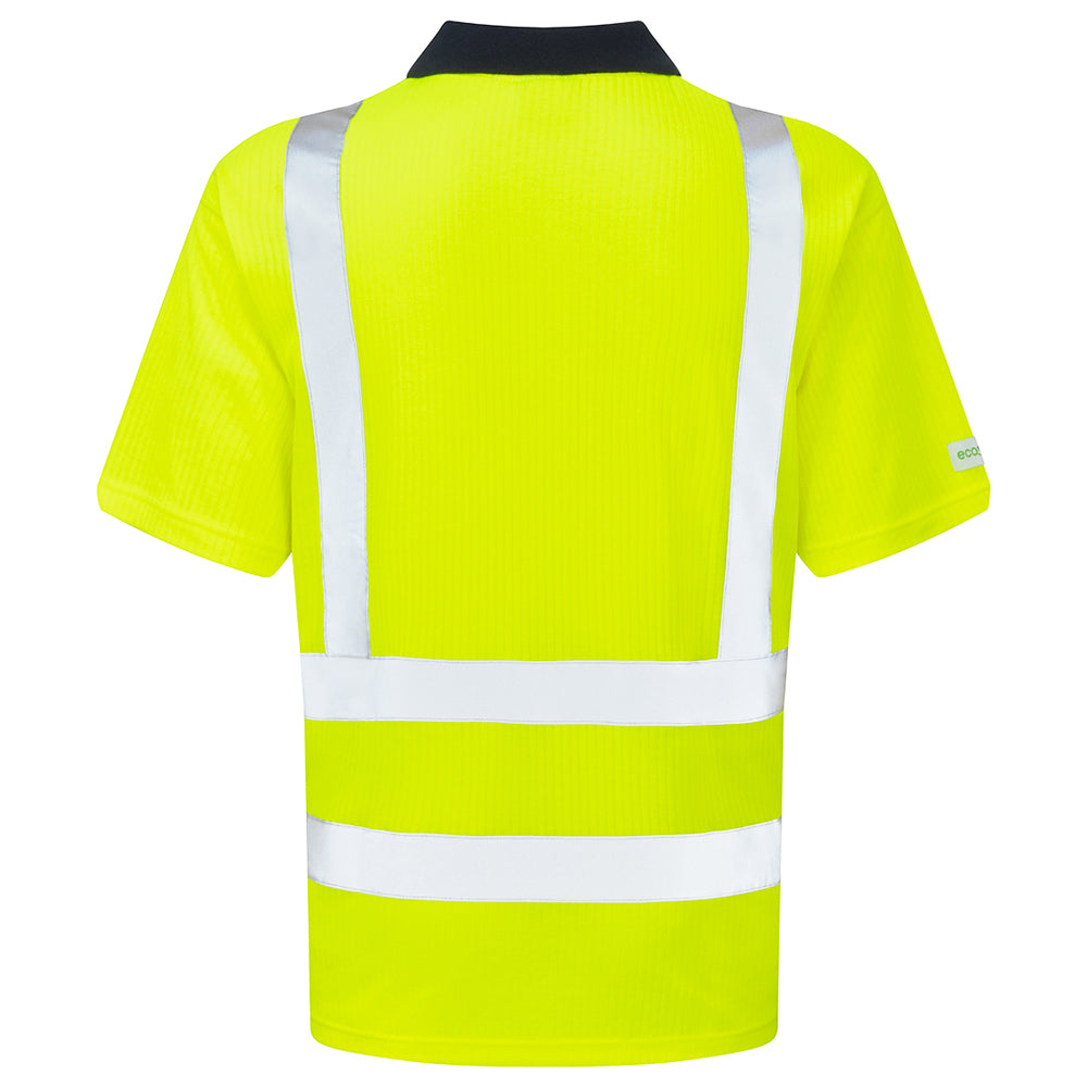 Leo CROYDE Hi-Vis Yellow Polo Shirt P01-Y-LEO