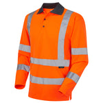 Leo WOOLSERY Hi-Vis Orange Polo Shirt P06-O-LEO