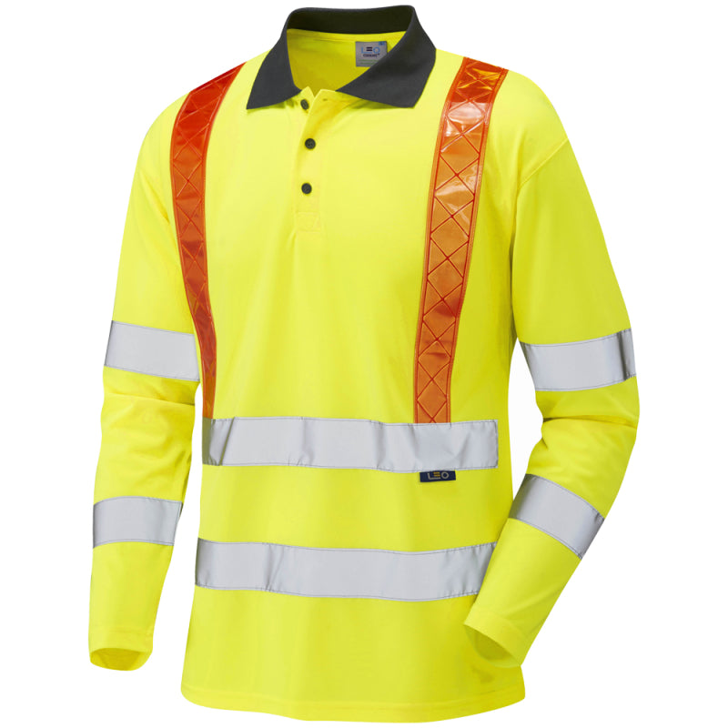 Leo BICKLETON Hi-Vis Yellow Polo Shirt P07-Y-LEO