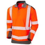 Leo WRINGCLIFF Hi-Vis Orange/Grey Polo Shirt P15-O/GY-LEO