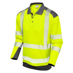 Leo WRINGCLIFF Hi-Vis Yellow/Grey Polo Shirt P15-Y/GY-LEO