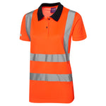 Leo LANA Women's Hi-Vis Orange Polo Shirt PL01-O-LEO