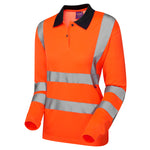 Leo BEAFORD Women's Hi-Vis Orange Polo Shirt PL05-O-LEO