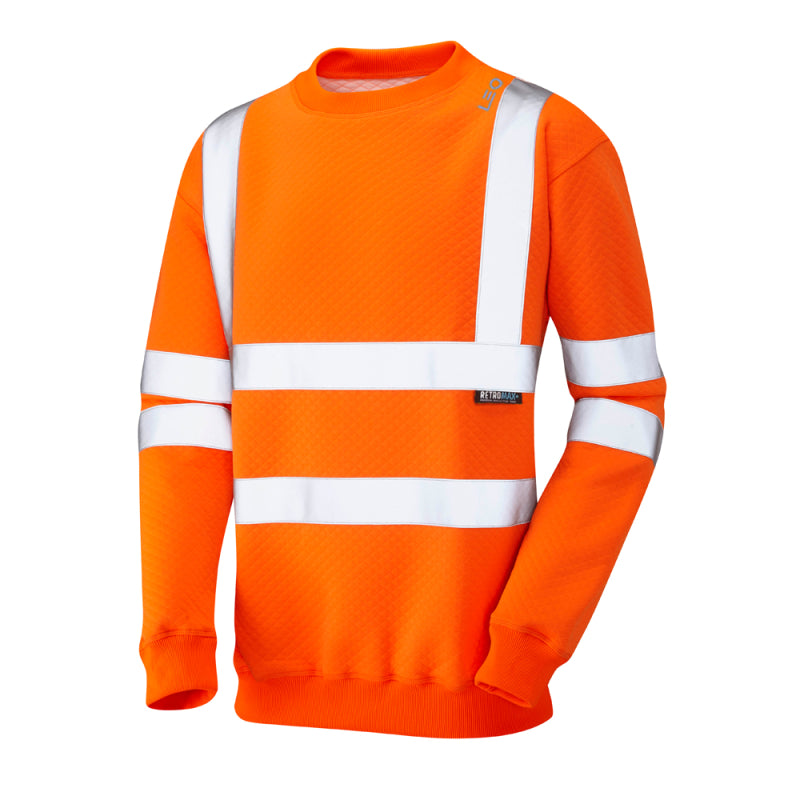 Leo WINKLEIGH Hi-Vis Orange Sweatshirt SS05-O-LEO