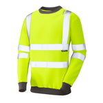 Leo WINKLEIGH Hi-Vis Yellow Sweatshirt SS05-Y-LEO