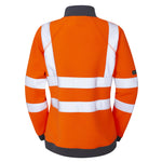 Leo ELBERRY Women's Hi-Vis Orange Zip Sweatshirt SSL01-O-LEO