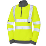 Leo ELBERRY Women's Hi-Vis Yellow Zip Sweatshirt SSL01-Y-LEO