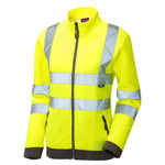 Leo HOLLICOMBE Women's Hi-Vis Yellow Zip Sweatshirt SSL03-Y-LEO