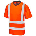 Leo NEWPORT Hi-Vis Orange T-Shirt T01-O-LEO