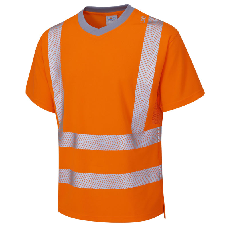 Leo LARKSTONE Hi-Vis Orange T-Shirt T03-O-LEO