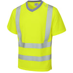 Leo LARKSTONE Hi-Vis Yellow T-Shirt T03-Y-LEO