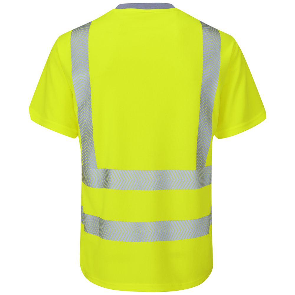 Leo LARKSTONE Hi-Vis Yellow T-Shirt T03-Y-LEO