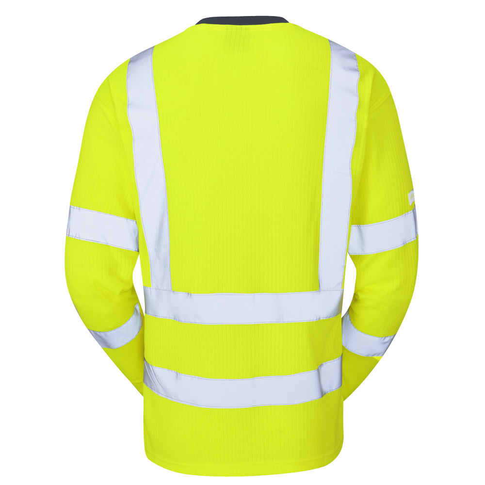 Leo RIVERTON Hi-Vis Yellow T-Shirt T05-Y-LEO