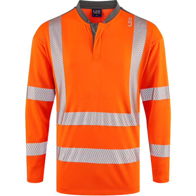 Leo WATERMOUTH Hi-Vis Orange COOLMAX® T-Shirt T13-O-LEO