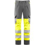 Leo BECKAMOOR Women's Hi-Vis Yellow/Grey Stretch Cargo Trousers CL04-Y/GY-LEO