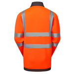 Leo ARGANITE Hi-Vis Orange Stretch Mid Layer Jacket SS07-O-LEO