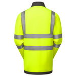 Leo ARGANITE Hi-Vis Yellow Stretch Mid Layer Jacket SS07-Y-LEO