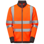 Leo ARGANITE Hi-Vis Orange Stretch Mid Layer Jacket SS07-O-LEO