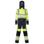 Leo HONEYCHURCH Women's Hi-Vis Yellow/Navy 2-Part Coverall CVL03-Y/NV-LEO