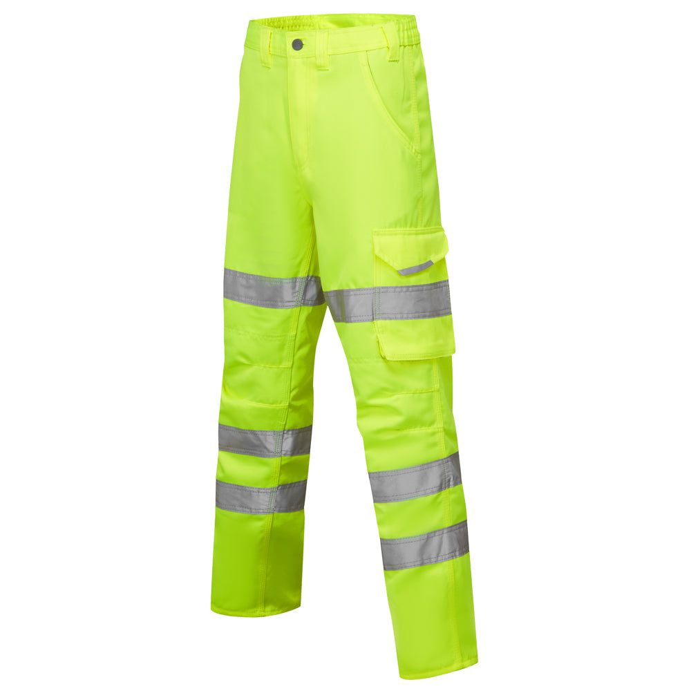 Leo PENNYMOOR Women's Hi-Vis Yellow Cargo Trousers CL01-Y-LEO