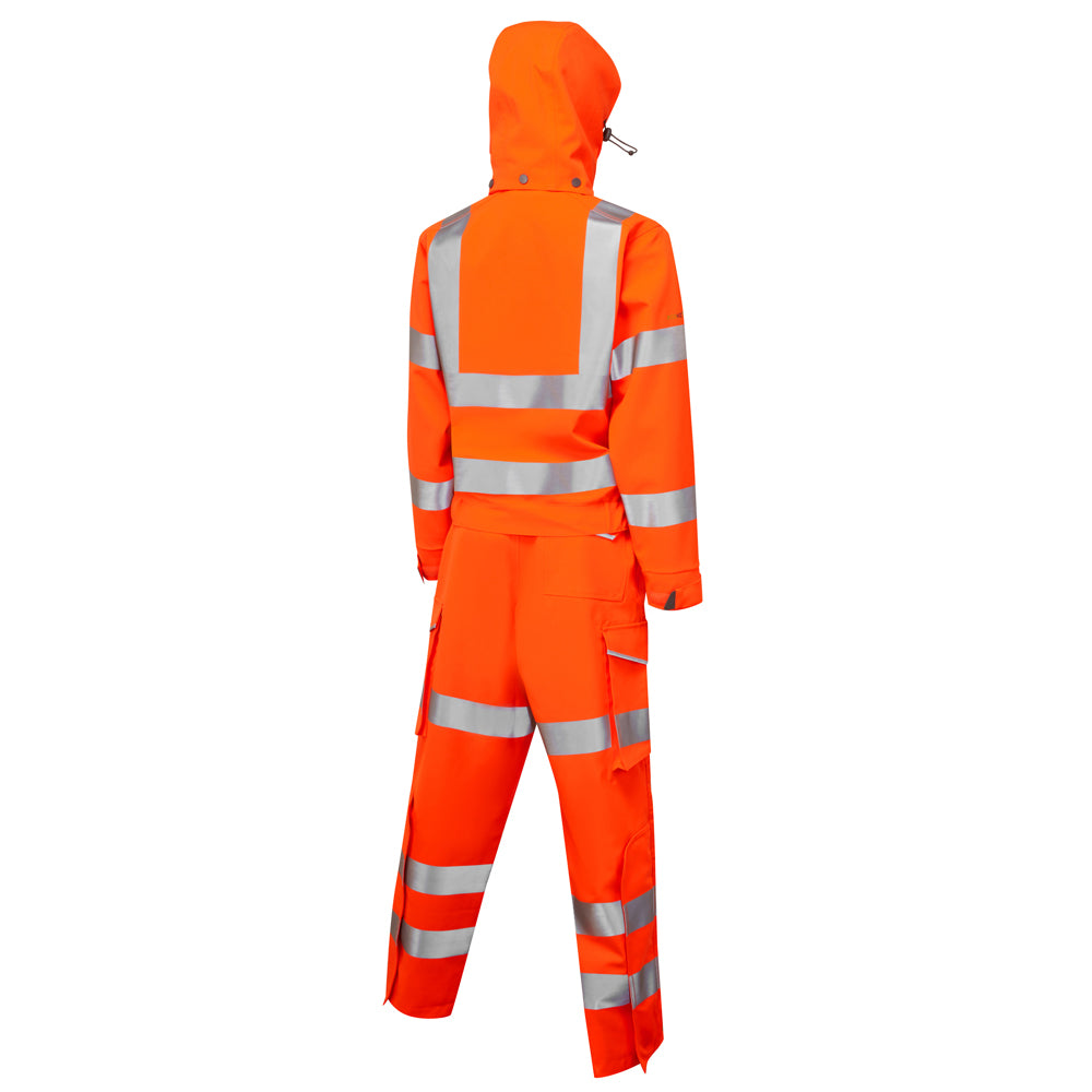 Leo HONEYCHURCH Women's Hi-Vis Orange 2-Part Coverall CVL03-O-LEO