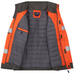 Leo CHIVENOR Hi-Vis Orange Waterproof Bomber Jacket J01-O-LEO