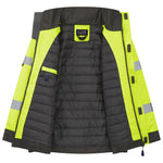 Leo CHIVENOR Hi-Vis Yellow Waterproof Bomber Jacket J01-Y-LEO