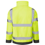 Leo CHIVENOR Hi-Vis Yellow Waterproof Bomber Jacket J01-Y-LEO