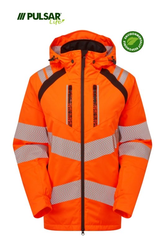PULSAR LIFE Hi-Vis Orange Insulated Parka LFE919-ORG