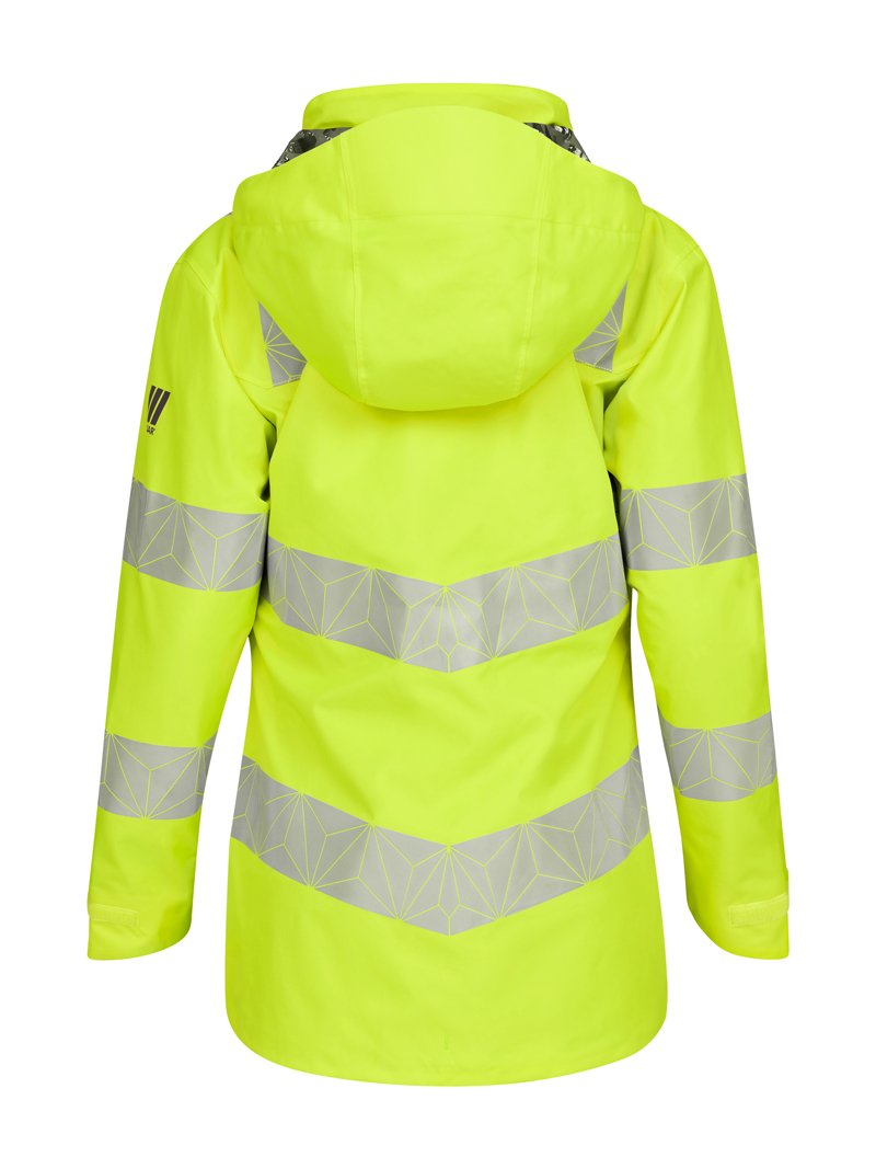 Women's Hi-Vis Yellow Waterproof Shell Jacket RCT850-YEL