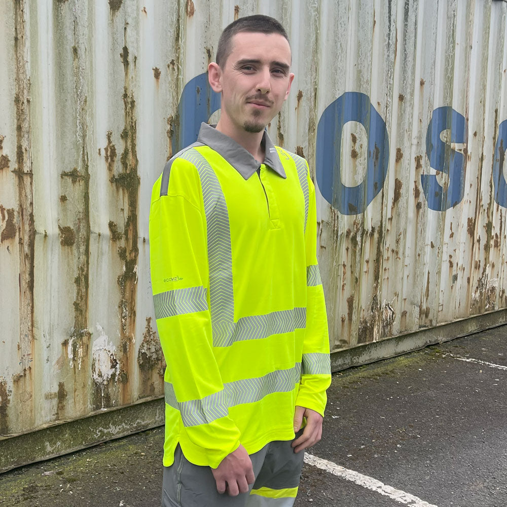 Leo GEORGEHAM Hi-Vis Yellow Polo Shirt P13-Y-LEO
