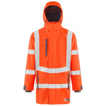 Leo EASTLEIGH Hi-Vis Orange Waterproof Coat A07-O-LEO