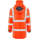Leo EASTLEIGH Hi-Vis Orange Waterproof Coat A07-O-LEO