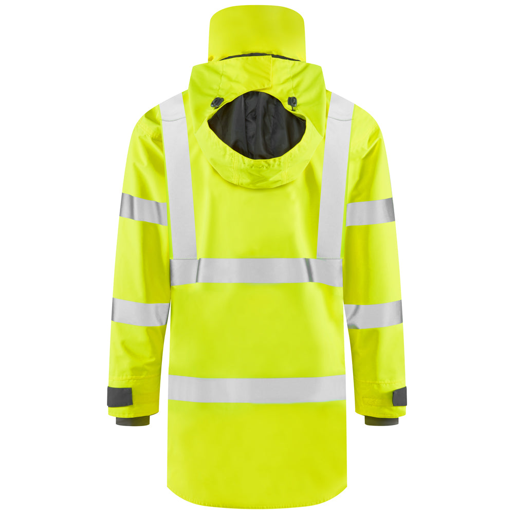 Leo EASTLEIGH Hi-Vis Yellow Waterproof Coat A07-Y-LEO
