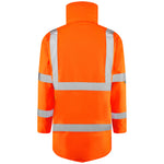 Leo TAWSTOCK Hi-Vis Orange Waterproof Rail Coat A01-O-LEO