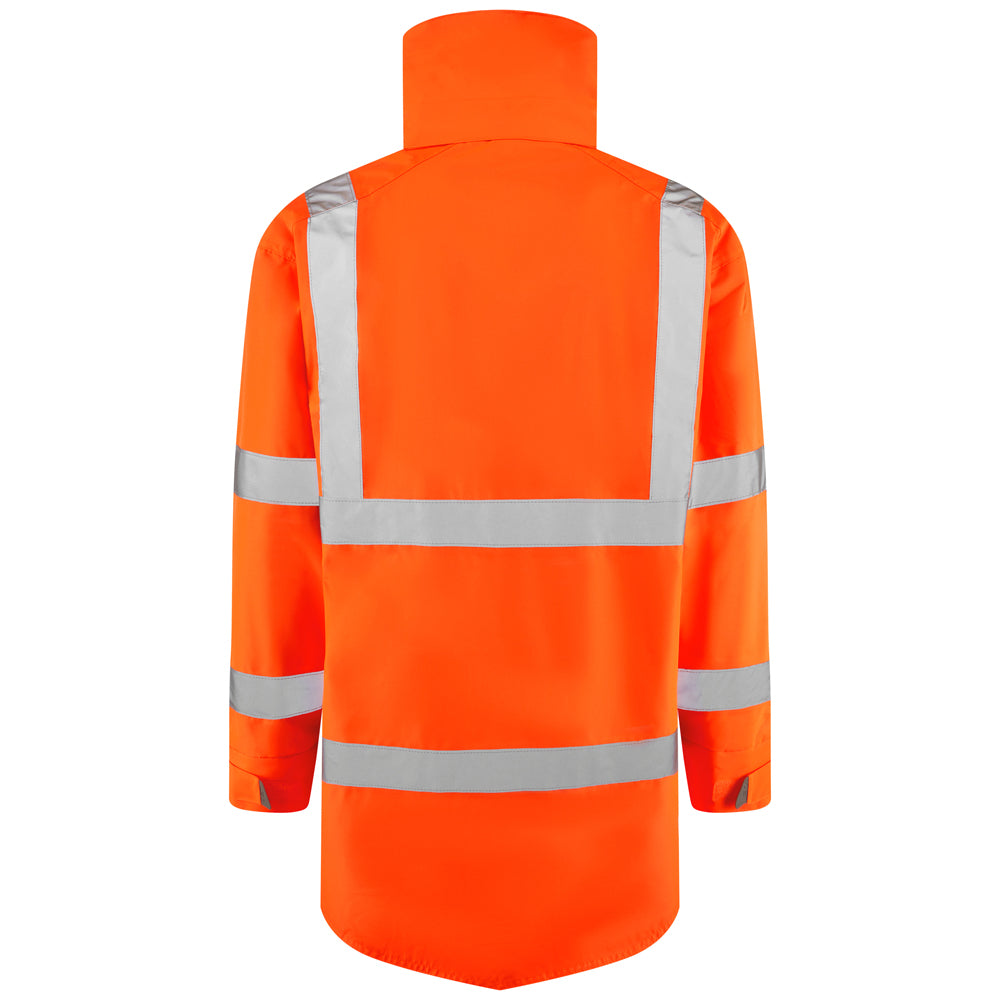 Leo TORRIDGE Hi-Vis Orange Waterproof Coat A06-O-LEO