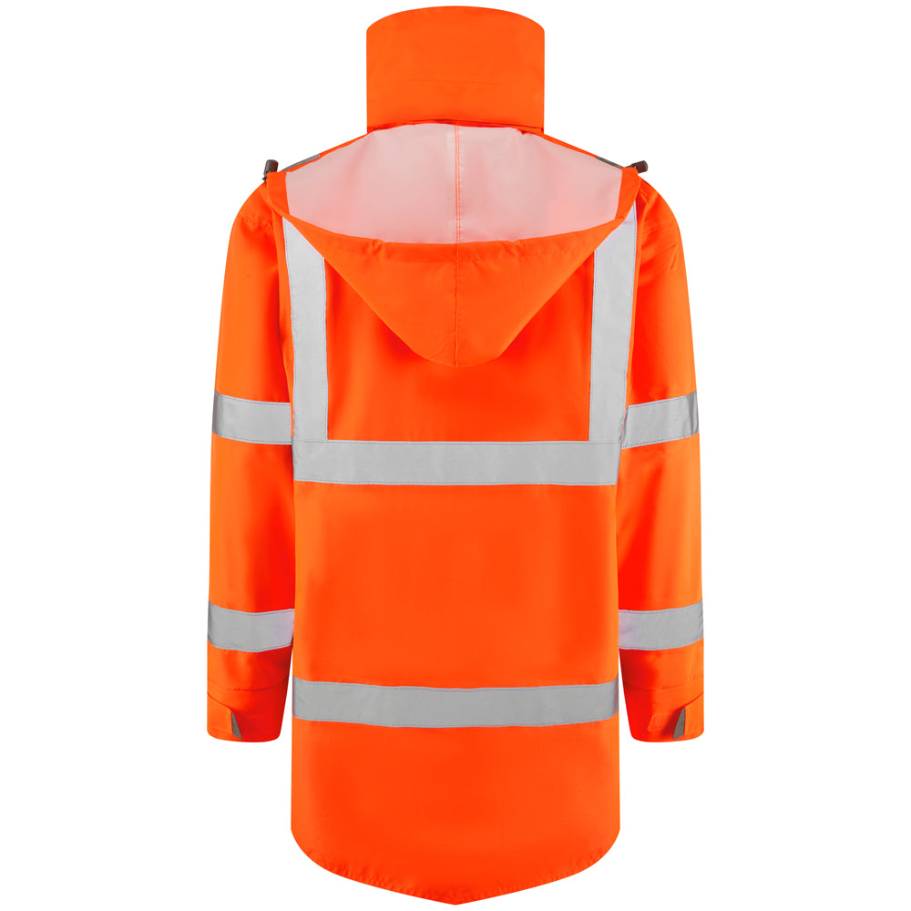 Leo TORRIDGE Hi-Vis Orange Waterproof Coat A06-O-LEO