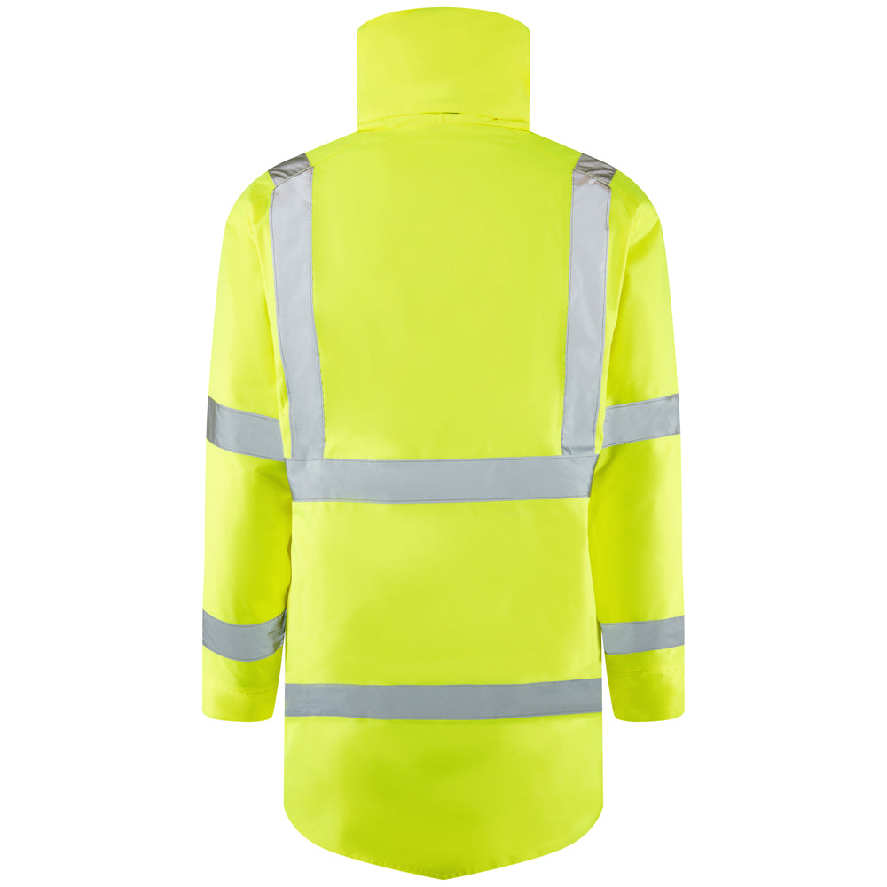 Leo TAWSTOCK Hi-Vis Yellow Waterproof Coat A01-Y-LEO