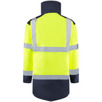 Leo TAWSTOCK Hi-Vis Yellow Navy Waterproof Coat A01-Y/NV-LEO