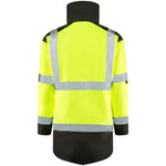 Leo TAWSTOCK Hi-Vis Yellow Black Waterproof Coat A01-Y/BK-LEO