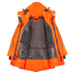 Leo CLOVELLY Hi-Vis Orange Waterproof Coat A04-O-LEO