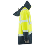 Leo CLOVELLY Hi-Vis Yellow Navy Waterproof Coat A04-Y/NV-LEO