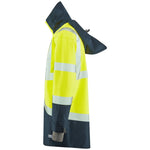Leo CLOVELLY Hi-Vis Yellow Navy Waterproof Coat A04-Y/NV-LEO