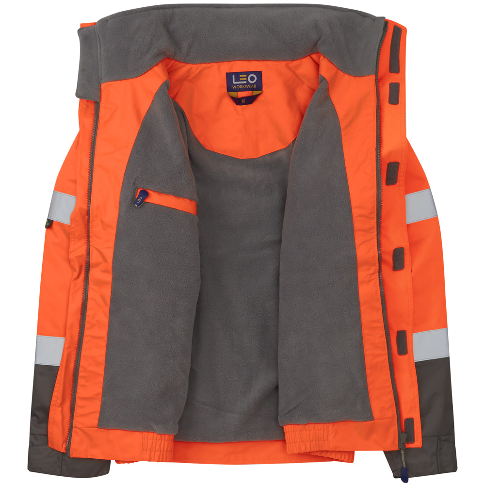 Leo BICKINGTON Hi-Vis Orange Waterproof Jacket J02-O-LEO