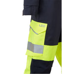 Leo HONEYCHURCH Women's Hi-Vis Yellow/Navy 2-Part Coverall CVL03-Y/NV-LEO