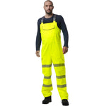 Leo NORTHAM Hi-Vis Yellow Waterproof Bib & Brace Class 2 BB01-Y-LEO