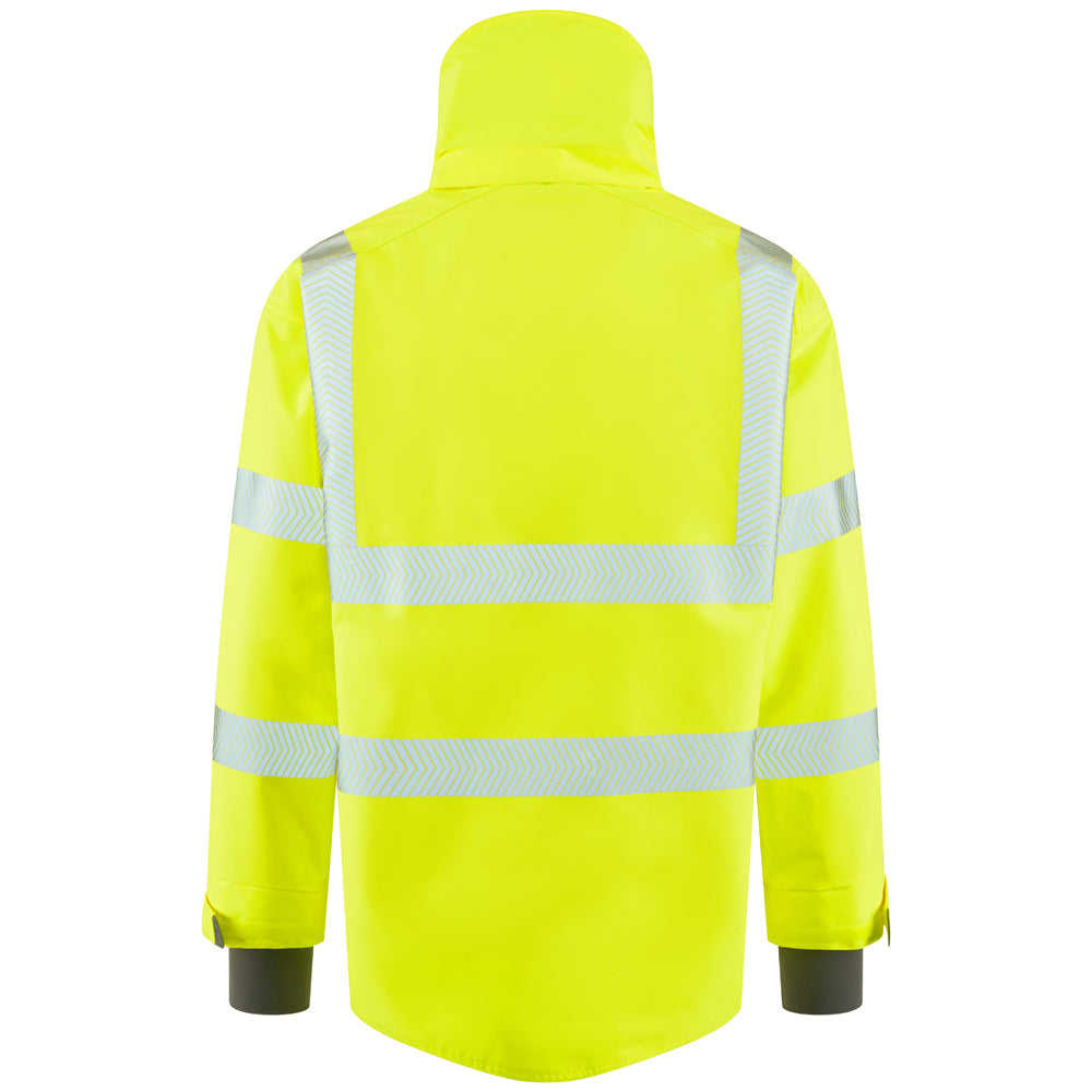 Leo DARTMOOR Hi-Vis Yellow Waterproof Jacket J05-Y-LEO