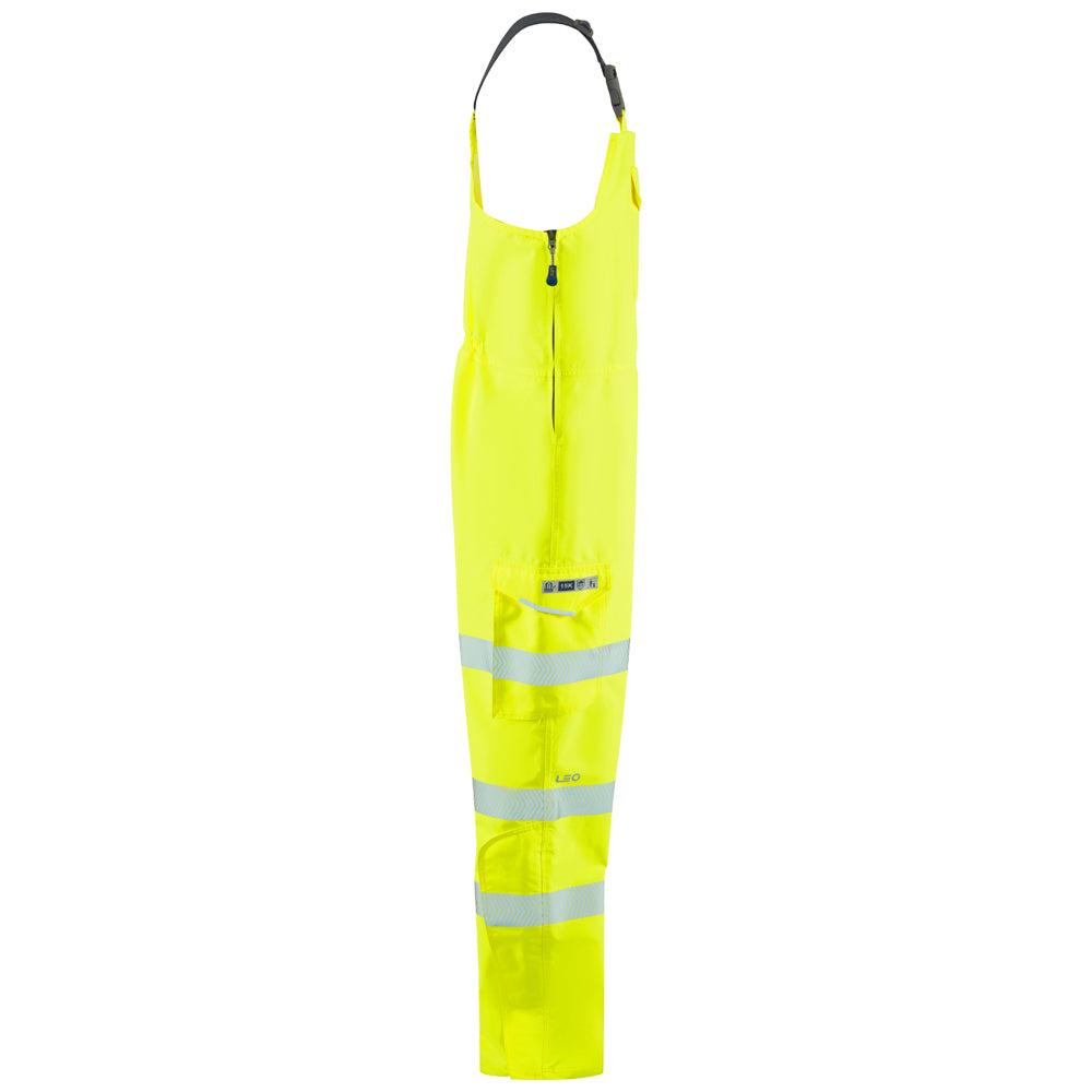 Leo NORTHAM Hi-Vis Yellow Waterproof Bib & Brace Class 2 BB01-Y-LEO