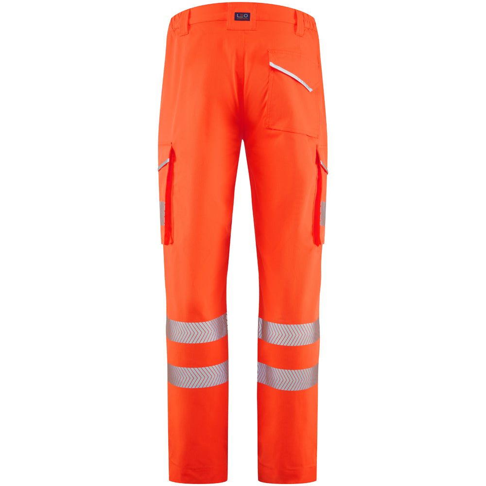 Leo WINSFORD Hi-Vis Orange Stretch Work Trousers Class 1 CT05-O-LEO