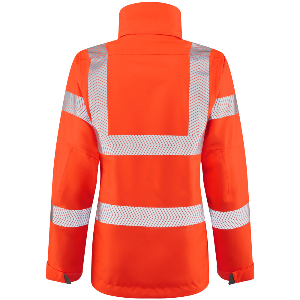 Leo ROSEMOOR Hi-Vis Orange Waterproof Jacket JL04-O-LEO